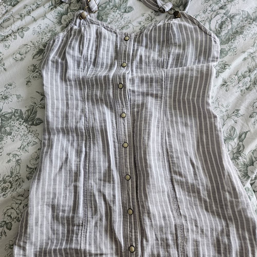 Free People Living Color Overall Mini Dress